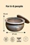 Handmade 4.5-5 Liter Natural Clay Pot Casserole Pot for 6-8 People - 2