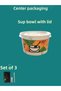 500 Pieces Cardboard Soup Bowl with Lid. the Price Is for the Set in the Picture. - 4