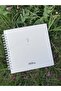 15x15 Cm Square Cream Notebook Spiral Notebook Lined Notebook - 2