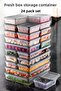 24-piece freshbox microwave and defrost safe storage container set - grey