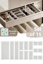 Origami 15-Piece Makeup Organizer Drawer Organizer Set Transparent 6K-60-2B-1Xl