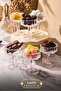 6-Piece Glass Footed Coffee Bowl Set, Turkish Delight Serving Bowl, Breakfast Bowl, 50ml - 2