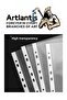 A3 Pocket File Horizontal 20-Piece Transparent Foil File 1 Pack Office School Desk Side Perforated Pocket File - 2