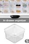 Modular Drawer Organizer - Bathroom Makeup Jewelry Organizer Office Organizer 7.8 X 7.8 cm Transparent