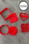 Valentine's Day Themed 4-Piece Mold Set - 2