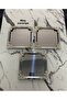 3-Piece Luxury 4-Corner Silver Floral Silver Square Plated Model Tea, Coffee, Catering Presentation Tray 21X21