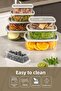 Set of 8 Airtight Storage Containers Grey 2X(250-500-750-1200 ml) - 7