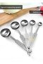 4-Piece Liquid Scale Cup Stainless Steel Finished Measuring Cup Pulses Volume Measuring Spoon