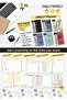 17x24 CM 100 SHEETS PLANNER NOTEBOOK STICKER MONATARY WEEKLY YEARY FOOD PLANNER HARD COVER WIRE - 3