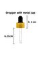 30 ml Matte Black Glass Dropper Serum Bottle 30 Cc Gold Metal Cap Dropper Glass Bottle 2 Pcs - 4
