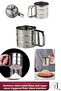 Stainless Steel Metal Flour and Sugar Sieve 250 Gr - Practical and Durable Stylish