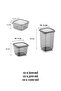 36 Pieces Square Pulses Storage Container Labeled Food Container Breakfast Spice Rack 12x(300-500-1100 ml) - 3