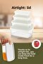 Set of 16 Airtight Storage Containers Grey 4X(250-500-750-1200 ml) - 5