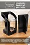 3 Compartment Countertop Cutlery Holder - Spoon Knife Stand with Removable Compartments Kitchen Organizer Black - 2