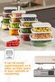 Set of 16 Airtight Storage Containers Grey 4X(250-500-750-1200 ml) - 6