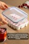 Set of 2 Leak-Proof Locking Ice Trays with 21 Compartments - Airtight Ice Box with Lid - Vacuum Ice Container - 4