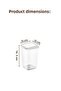 12-Piece 1.2 Liter Peggy Square Food Storage Container with Colorful Labels White - 8