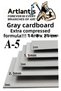 A5 Cardboard Gray 1.5 mm 50 Pcs 1 Pack 14.8X21 cm A-5 Cardboard 1.5 mm Thickness A-5 Cardboard