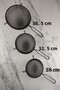 Black 3-Piece Stainless Strainer Set C1-1-154 - 2