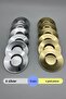 12-Piece Gold and Silver Stainless Steel Tea Plate Set Pasct01