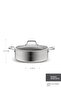 Plasma Steel 3Ply Fireproof Non-Stick Steel Pot 28 cm - 2