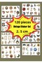 120Pcs Vintage Aesthetic Sticker Set -Planner - Agenda - Bullet Journal Pc