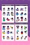Astronaut Sticker Set 70 Pieces of Decal Labels for Agenda, Notebook, Planner - 2