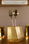 Countertop Spoon Holder Modern Countertop Spoon Holder Decorative Vertical Spoon Holder Antique Gold Color Model 17 - 5