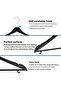 Wooden Look Plastic Black Clothing Clothes Hanger Hanger Shirt Hanger Pants Hanger 20 Pieces - 5