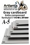 A5 Cardboard Gray 1.5 mm 20 Pcs 1 Pack 14.8X21 cm A-5 Cardboard 1.5 mm Thickness A-5 Cardboard