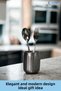 Countertop Cutlery Decorative Upright Cutlery Holder Cylinder Cutlery Silver Antique Color Model 11 - 4