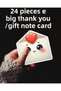 24Pcs Big Size Cute Envelope Heart Gift Memo Card Thank You Note Card Sweetheart Note Flower Memo Cards