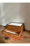 Wooden Napkin Holder with Spice Rack Compartment 1 Piece Restaurant Dispenser African Walnut [Excluding Spices] - 2