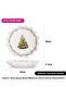 Polygon Serving Dish 24cm, Christmas-Themed Design Polygon Platter Dish, Decorative Plate - 3
