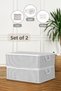 2-Piece Sofa Bed Base Type Pillow and Clothes Storage Bag - under Bed Organizer Bag 50 X 30 X 20 cm
