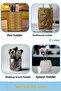 19 Model Pen Holder and Desk Organizer - Gold Antique Color - 5