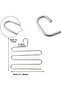 Metal Trouser Scarf Hanger 5 Layers with Bead End 1 Piece - 8