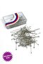 Bulk Needle Silver Gray 100 Pieces - Scarf and Shawl Needle Multi-Purpose Engagement Wedding Circumcision Jewelry Needle