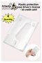 Transparent Card Case Id Driver's License Credit Card Protector 4 Pieces Pvc Plastic Card Protection Container
