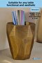19 Model Pen Holder and Desk Organizer - Gold Antique Color - 2