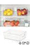Acrylic Refrigerator Set of 3 - In-Cabinet Shelf Organizer - Shockproof - 2