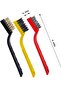 Hotplate Natural Gas Sink Detailed Cleaning Plastic Handle 3-Piece Copper Wire Mini Cleaning Brush - 3