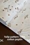 100% Cotton Tulip Printed Poplin Fabric- Bed Sheet- Sheet- Pillowcase- Dress- Bag- 240 Cm Wide - 5