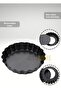 Set of 6 Mini Size Tart Molds with Removable Base, Carbon Steel Cake Mold, 10 cm - 4