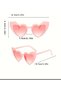 Pink Heart Glasses Heart Party Glasses 3 Pieces - 2