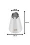 Large Size Open Star 17 Teeth Cream Sense 35X19X50 mm |   Imported Cream Bag Gift (Dy-8Ft) - 3