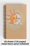 A5 Spiral Hard Cover Notebook with Aesthetic Design 120 Sheets