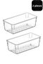 2 Pcs Modular Drawer Cabinet Organizer - All Purpose Acrylic | Transparent (15X7.5 cm)