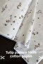 100% Cotton Tulip Printed Poplin Fabric- Bed Sheet- Sheet- Pillowcase- Dress- Bag- 240 Cm Wide