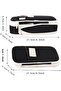 حامل أقلام قماشي من Angoo ذو سعة كبيرة باللون الأسود - 5